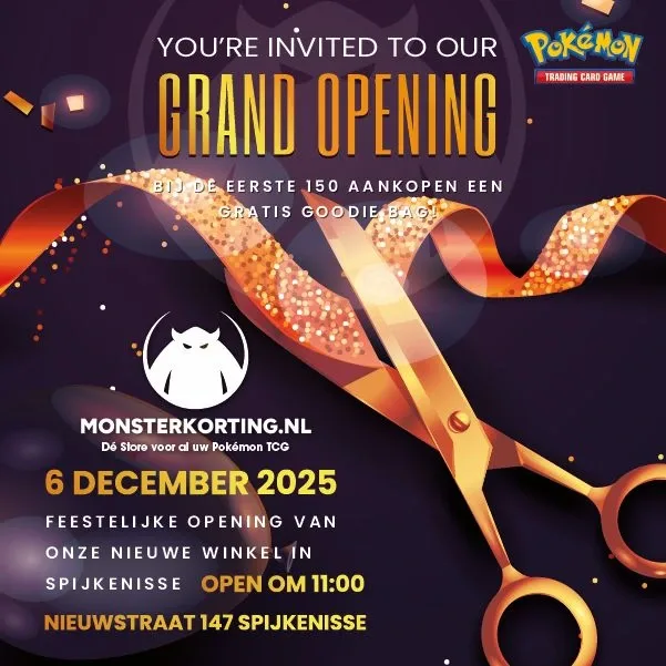 Grand opening TCG Store Monsterkorting