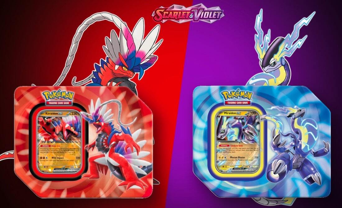 Paldea Legends Tins - Koraidon ex & Miraidon ex